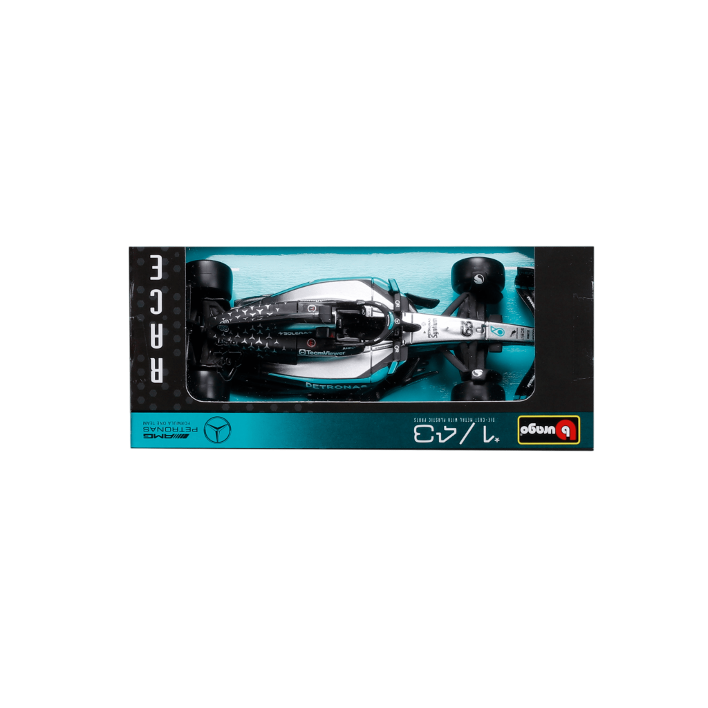 1:43 F1 2025 - Mercedes-AMG W16 #63 George Russell in Window Box