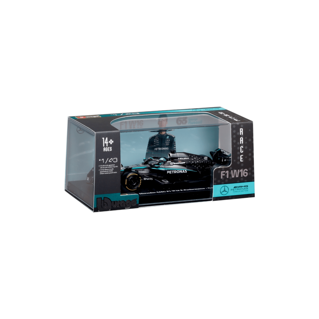 1:43 F1 2025 - Mercedes-AMG W16 #63 George Russell in Acrylic Box