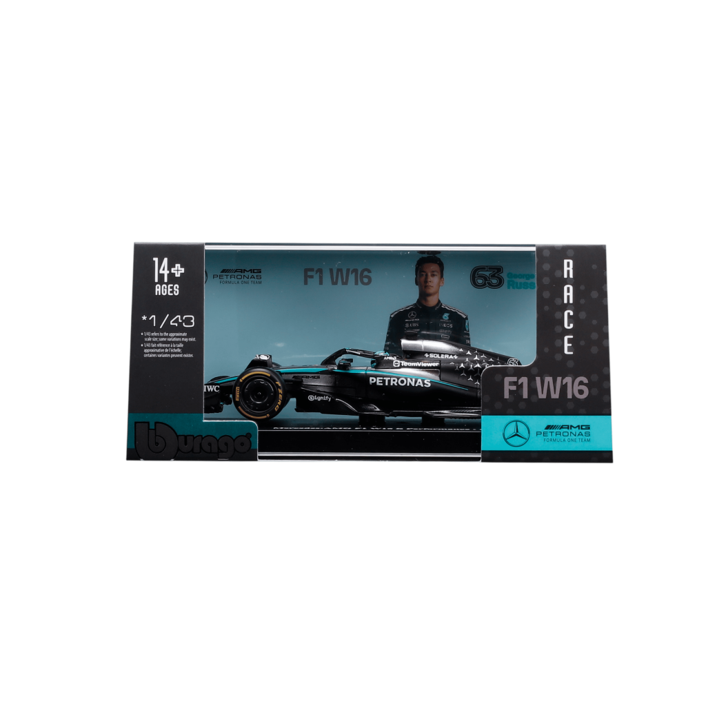 1:43 F1 2025 - Mercedes-AMG W16 #63 George Russell in Acrylic Box