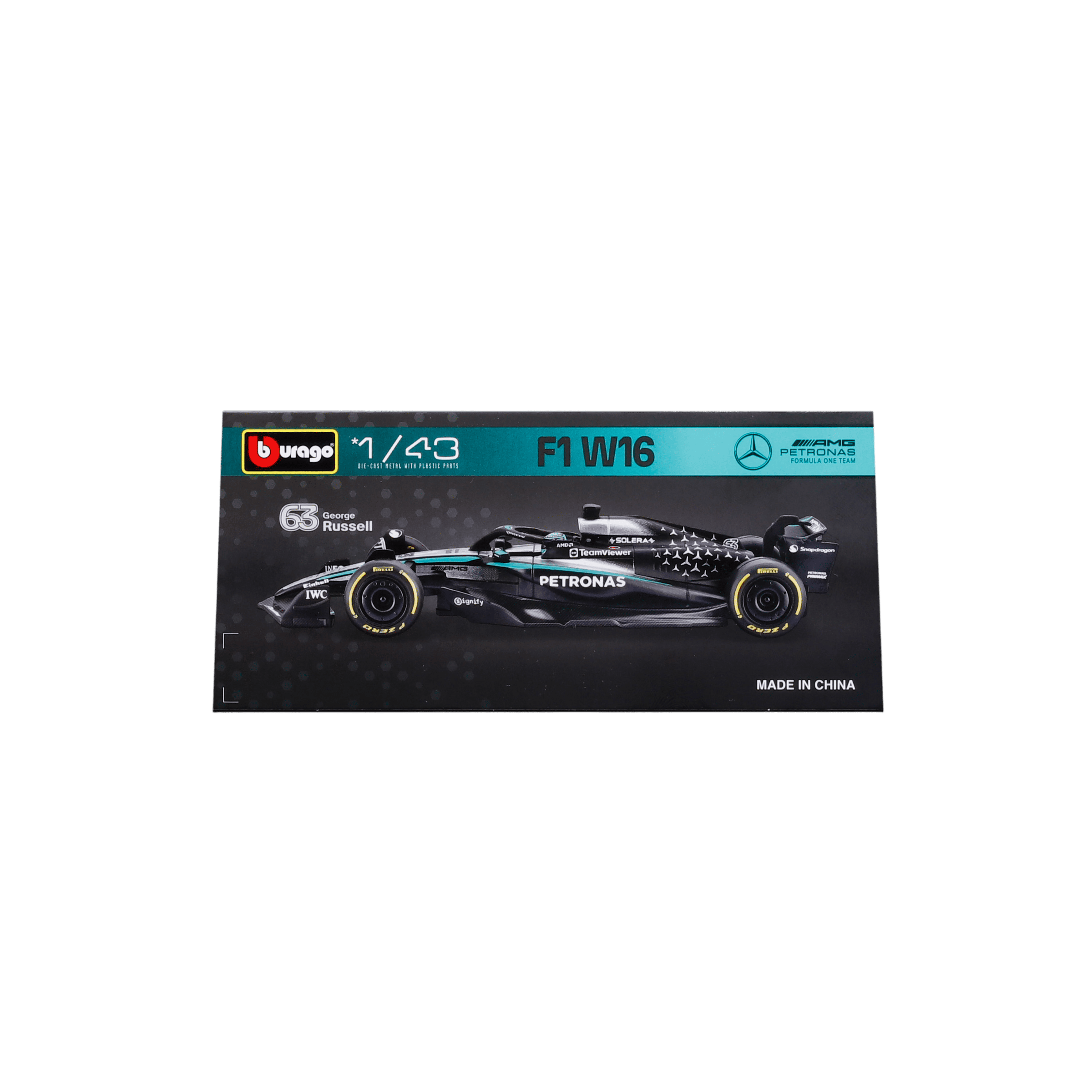 1:43 F1 2025 - Mercedes-AMG W16 #63 George Russell in Acrylic Box - Image 10