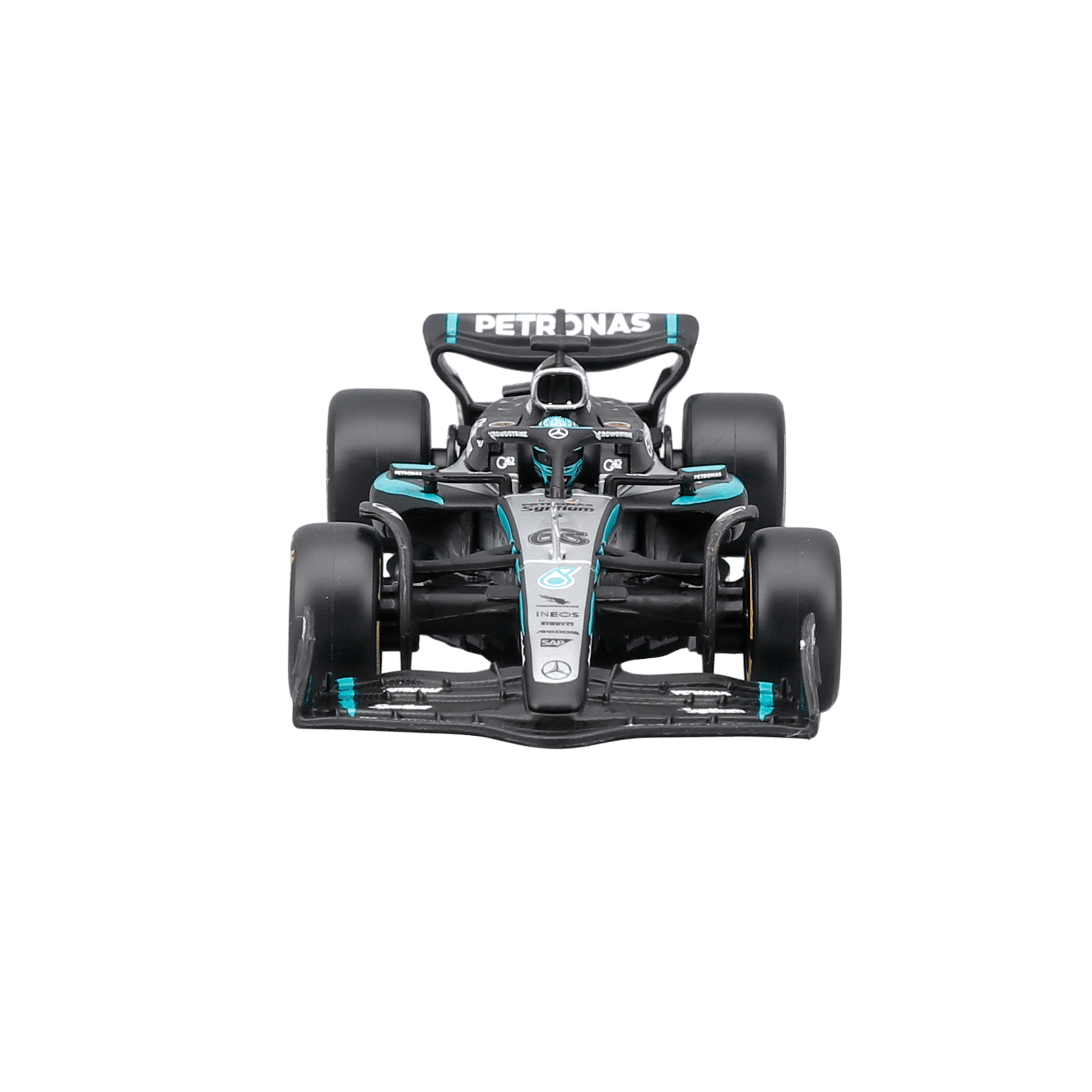 1:43 F1 2025 - Mercedes-AMG W16 #63 George Russell in Acrylic Box - Image 7