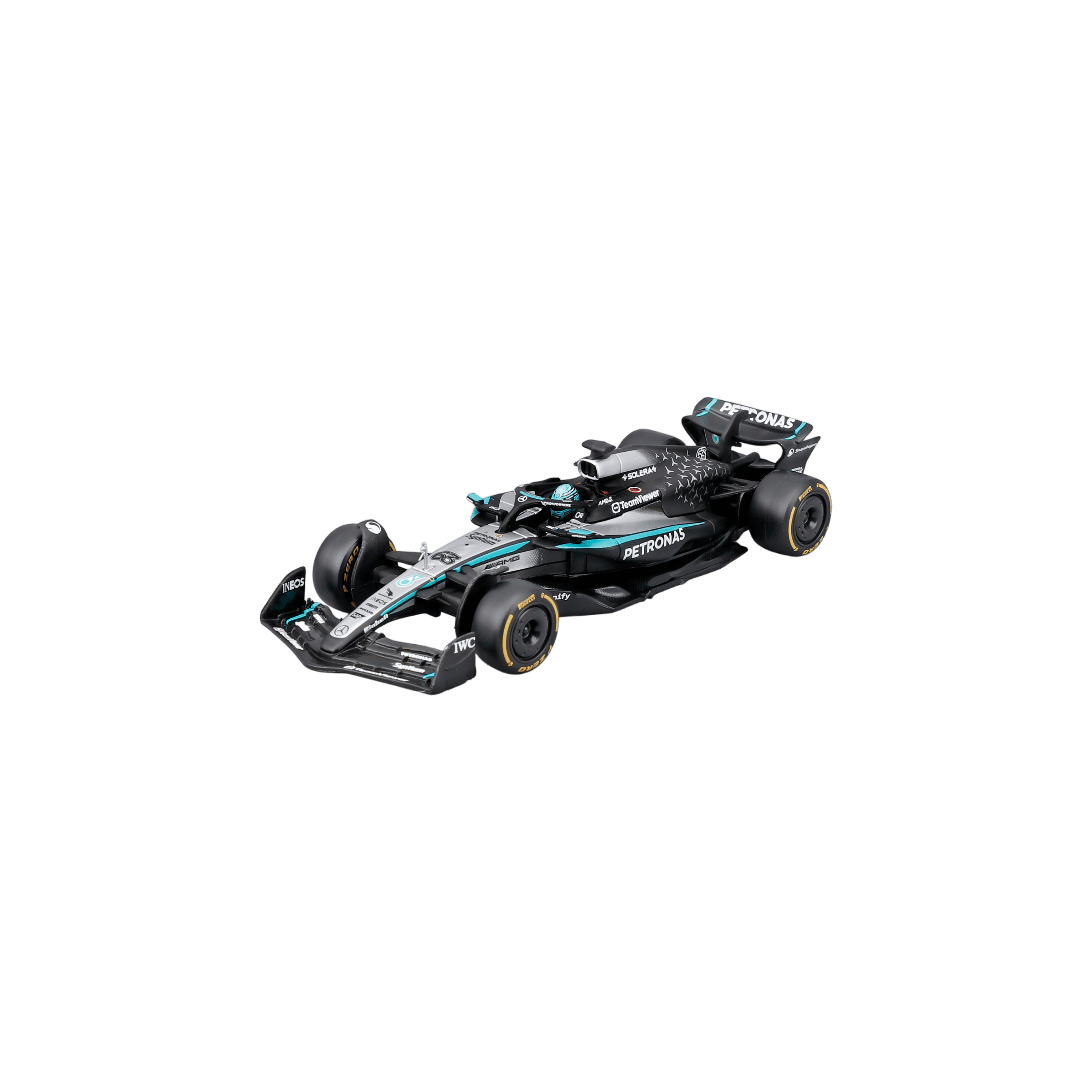 1:43 F1 2025 - Mercedes-AMG W16 #63 George Russell in Acrylic Box - Image 5
