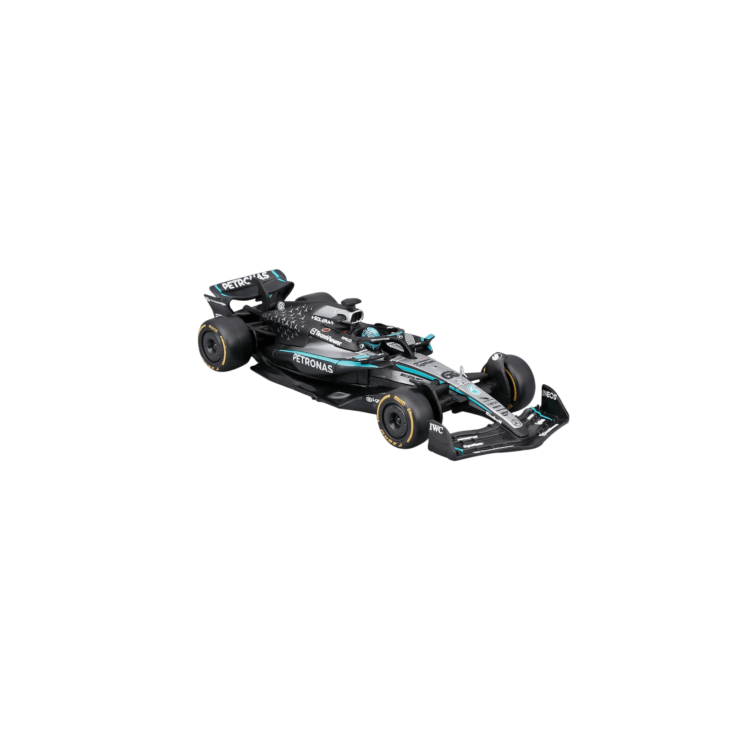 1:43 F1 2025 - Mercedes-AMG W16 #63 George Russell in Acrylic Box - Image 4