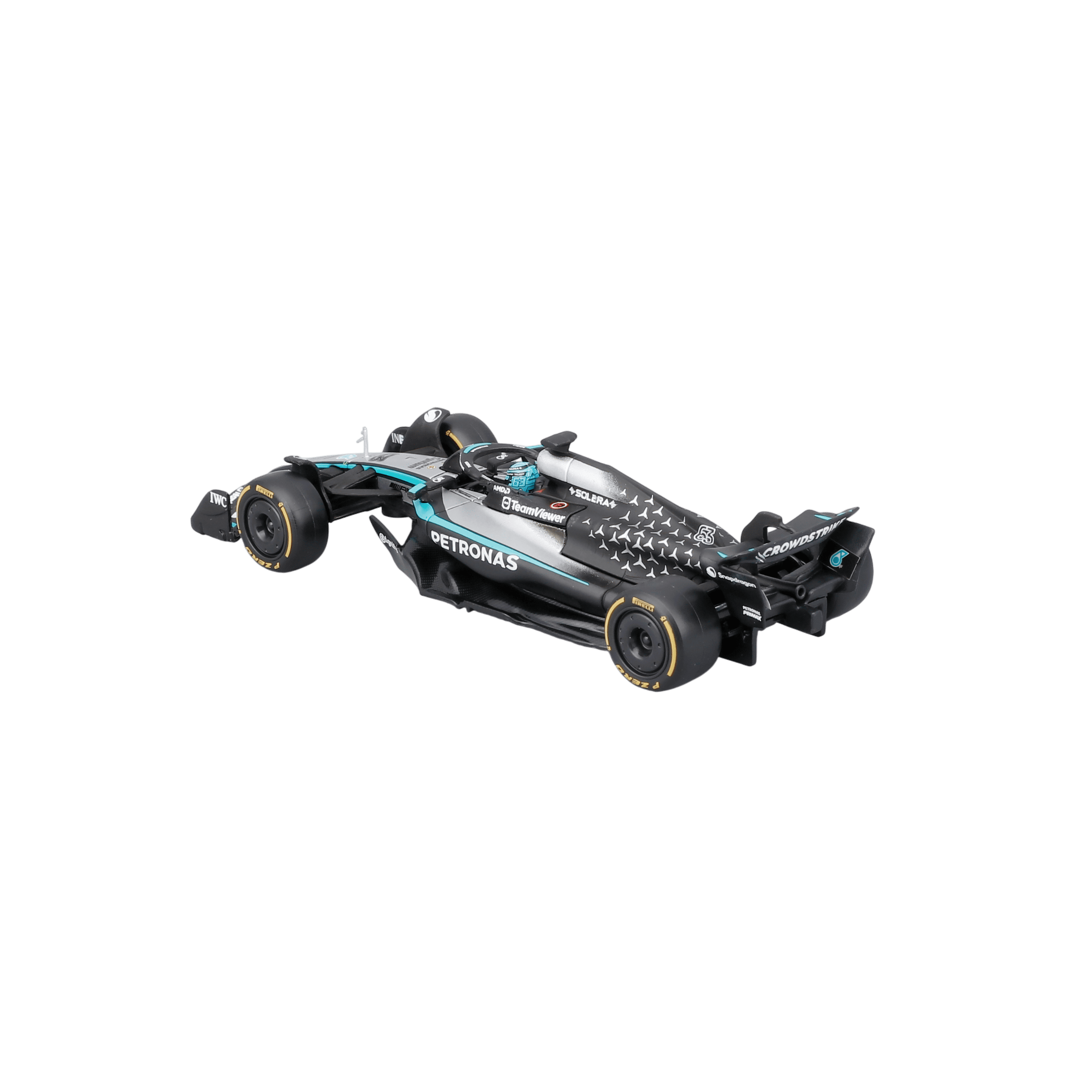 1:43 F1 2025 - Mercedes-AMG W16 #63 George Russell in Acrylic Box - Image 3