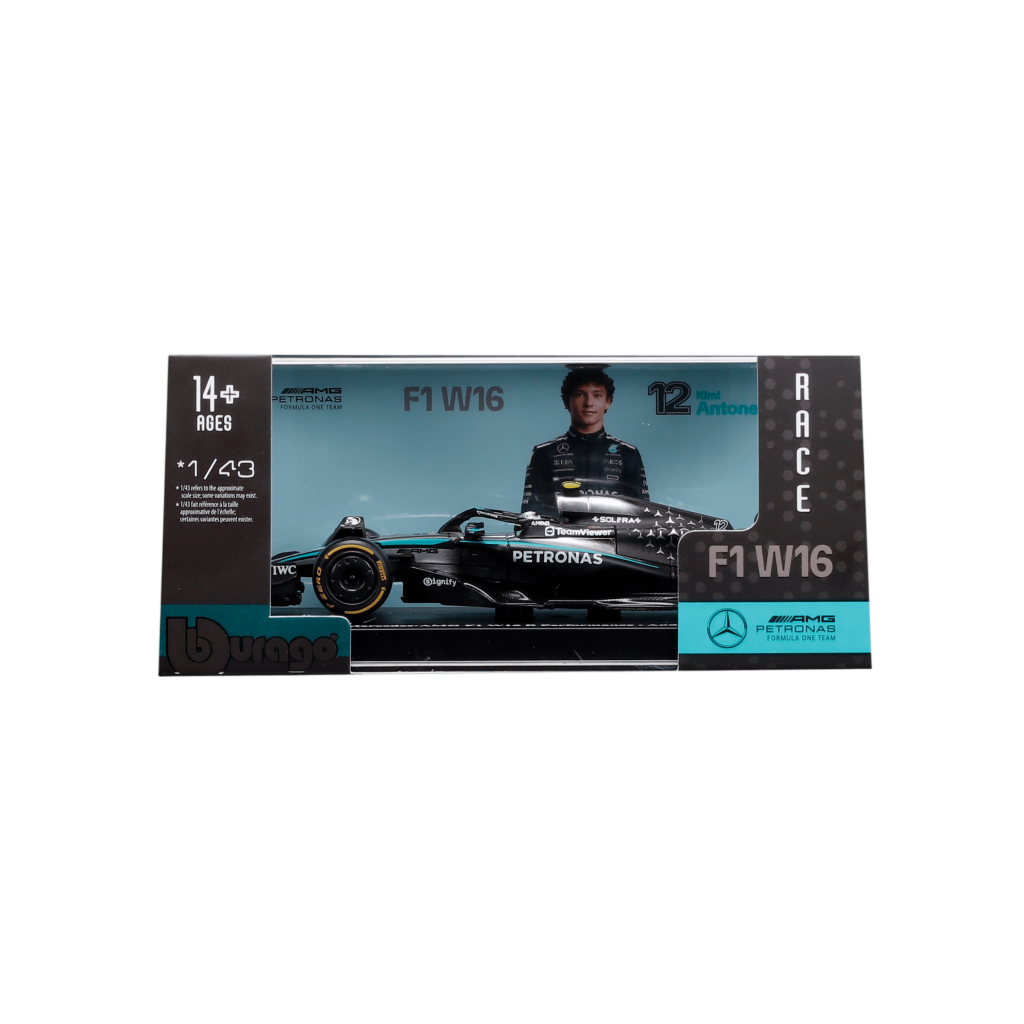 1:43 F1 2025 - Mercedes-AMG W16 #12 Kimi Antonelli in Acrylic Box