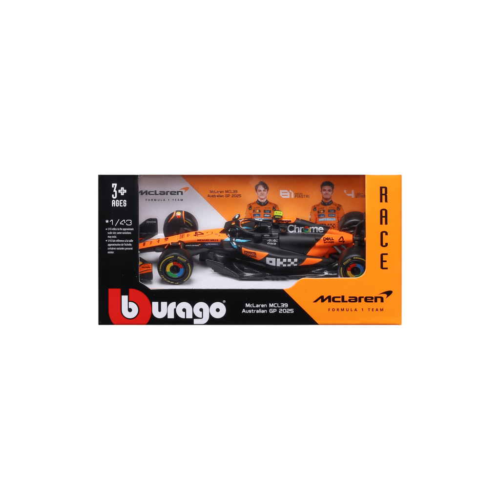 1:43 F1 2025 - McLaren MCL39 #81 Oscar Piastri in Window Box