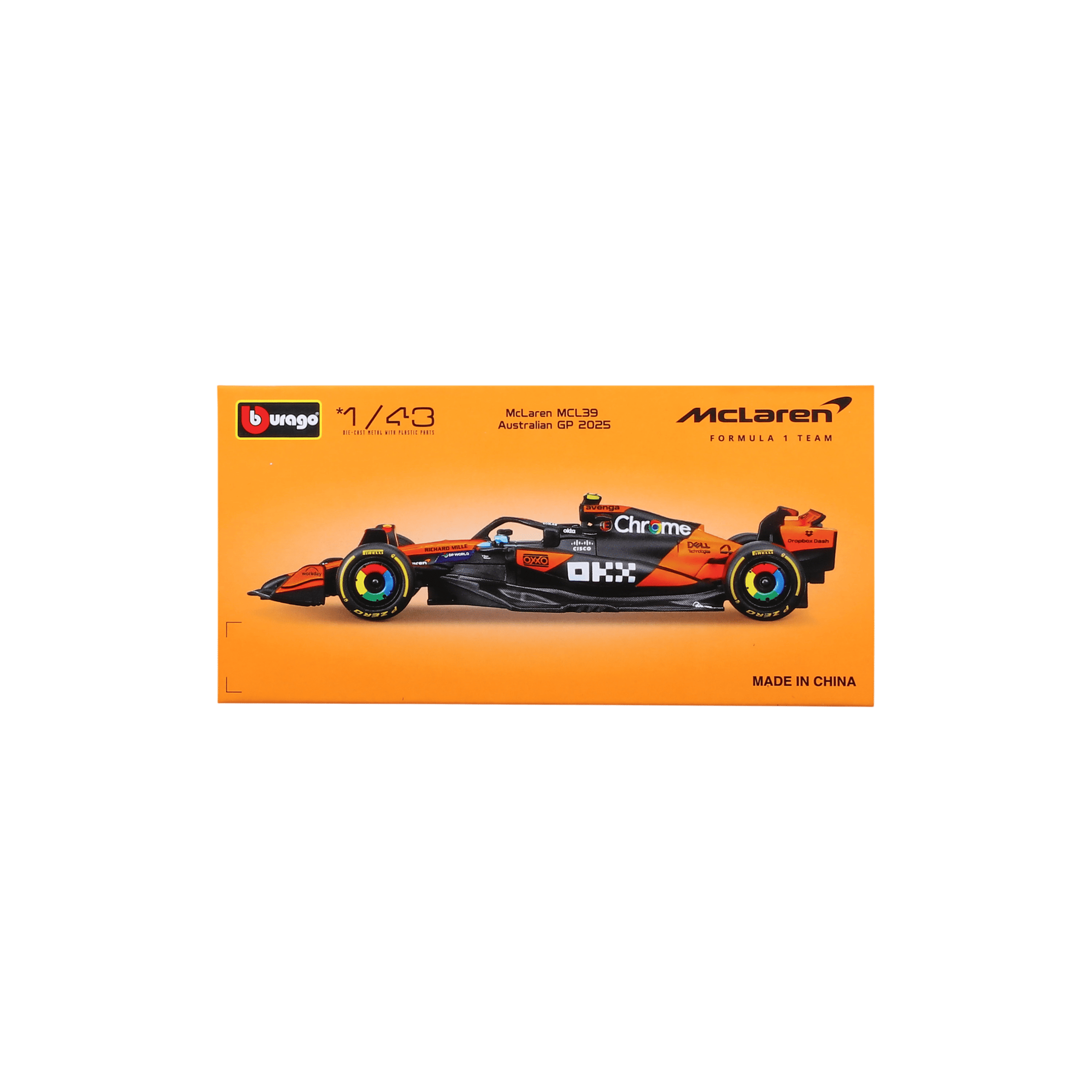 1:43 F1 2025 - McLaren MCL39 #81 Oscar Piastri in Window Box - Image 3