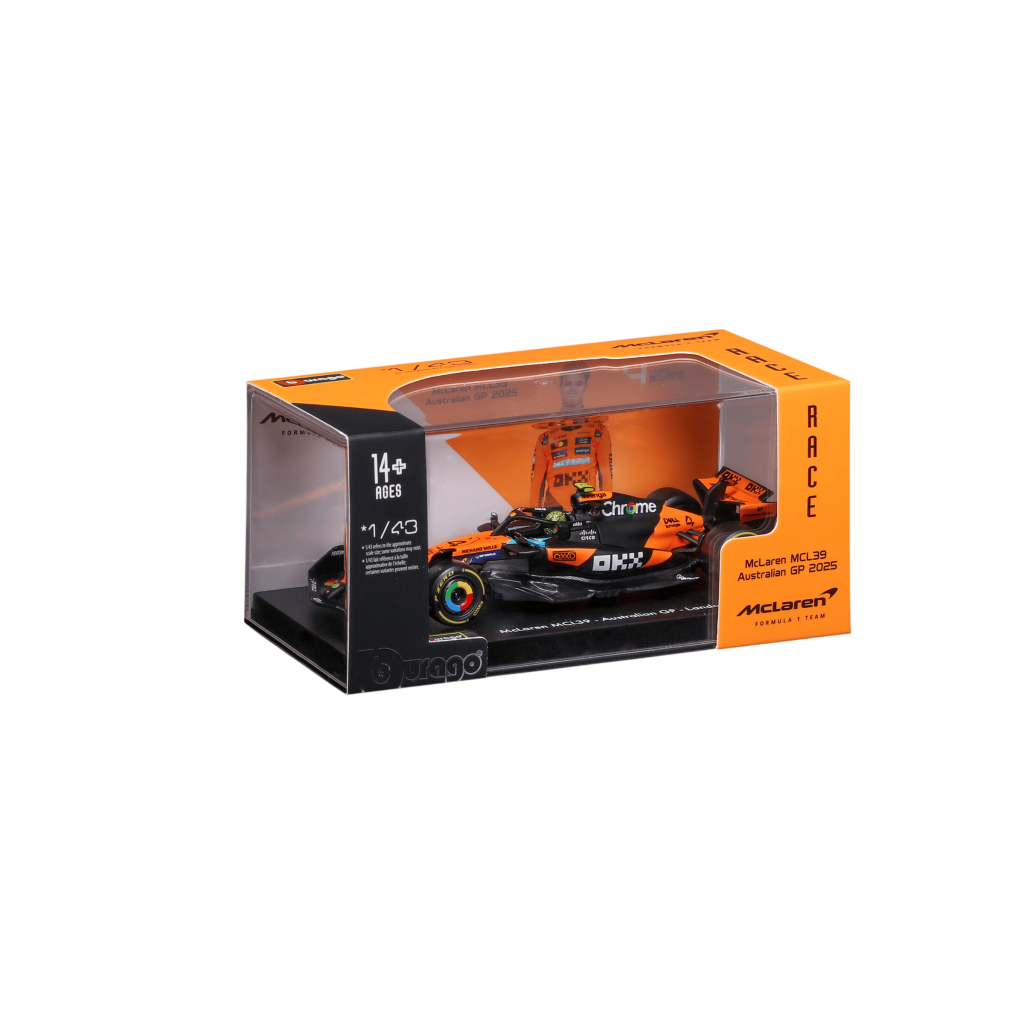 1:43 F1 2025 - McLaren MCL39 #4 Lando Norris in Acrylic Box