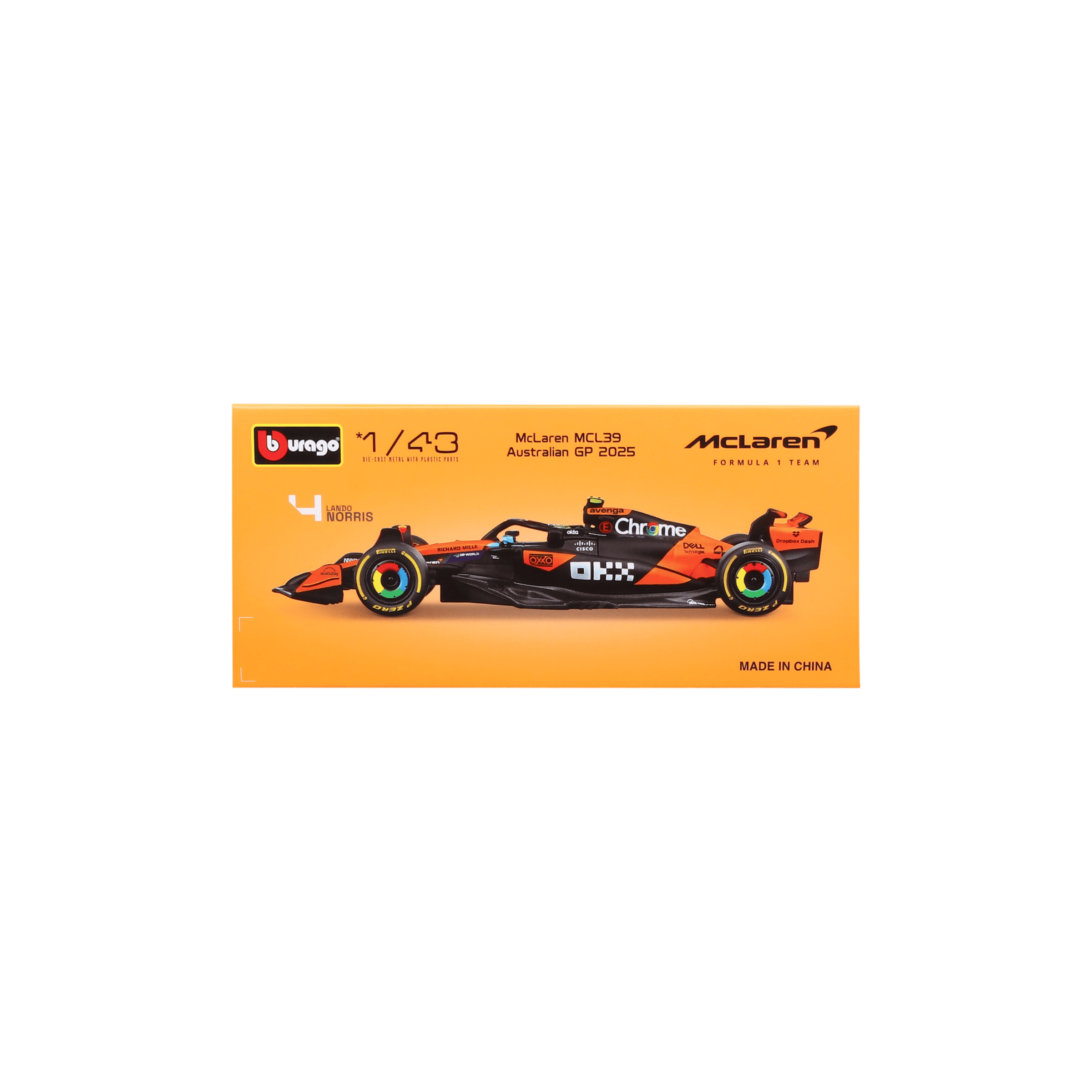 1:43 F1 2025 - McLaren MCL39 #4 Lando Norris in Acrylic Box - Image 10