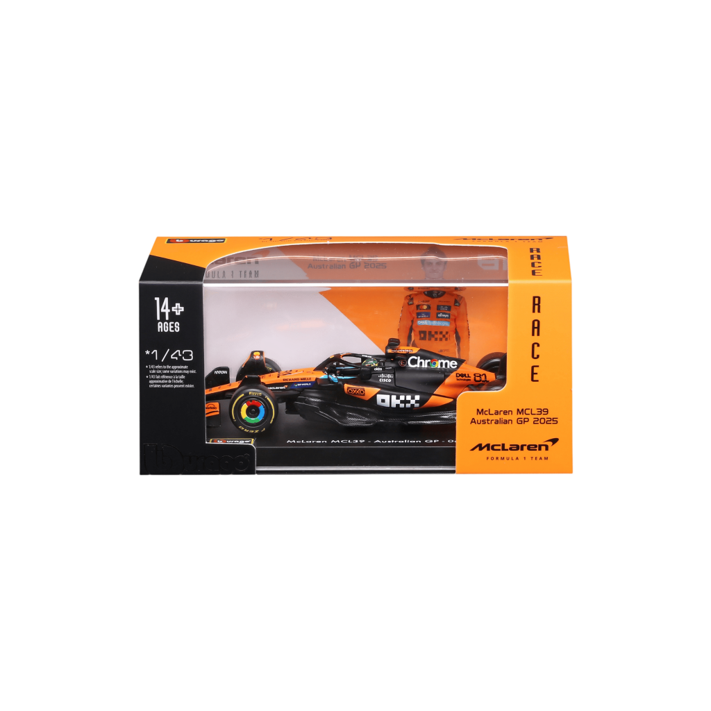 1:43 F1 2025 - McLaren MCL39 #81 Oscar Piastri in Acrylic Box