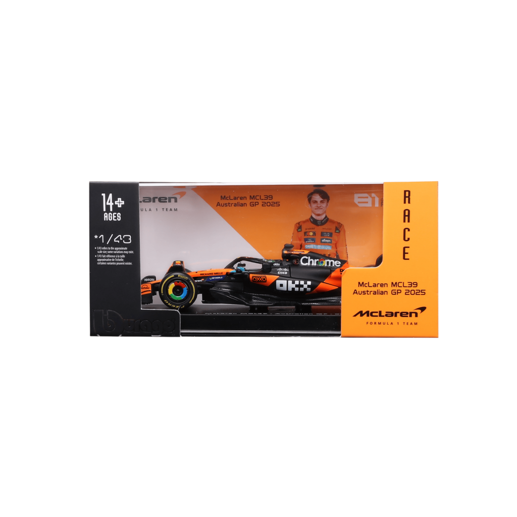 1:43 F1 2025 - McLaren MCL39 #81 Oscar Piastri in Acrylic Box