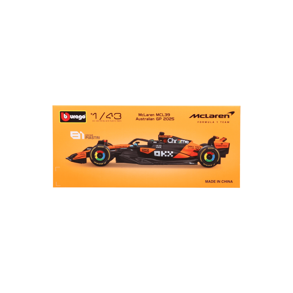 1:43 F1 2025 - McLaren MCL39 #81 Oscar Piastri in Acrylic Box