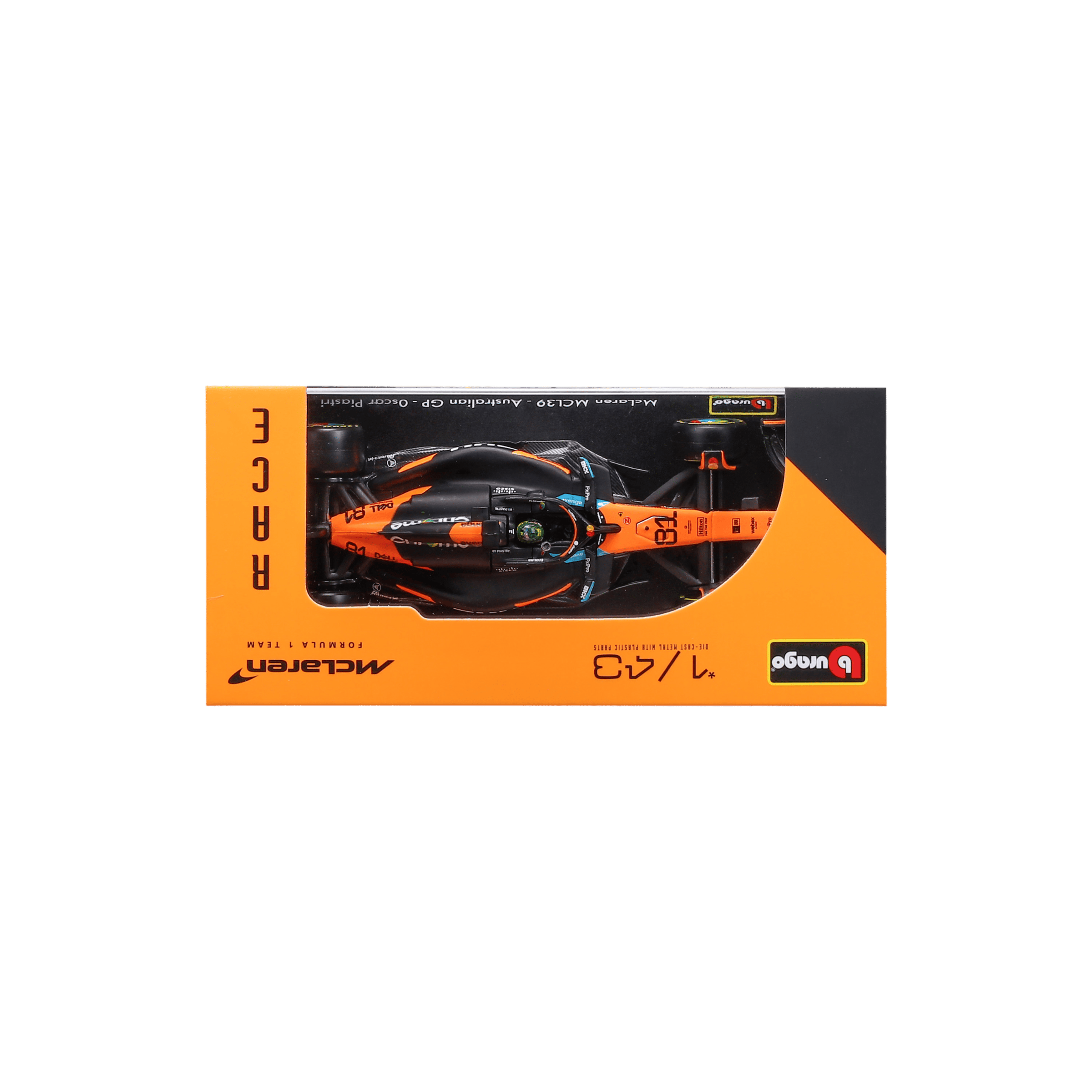 1:43 F1 2025 - McLaren MCL39 #81 Oscar Piastri in Acrylic Box - Image 11
