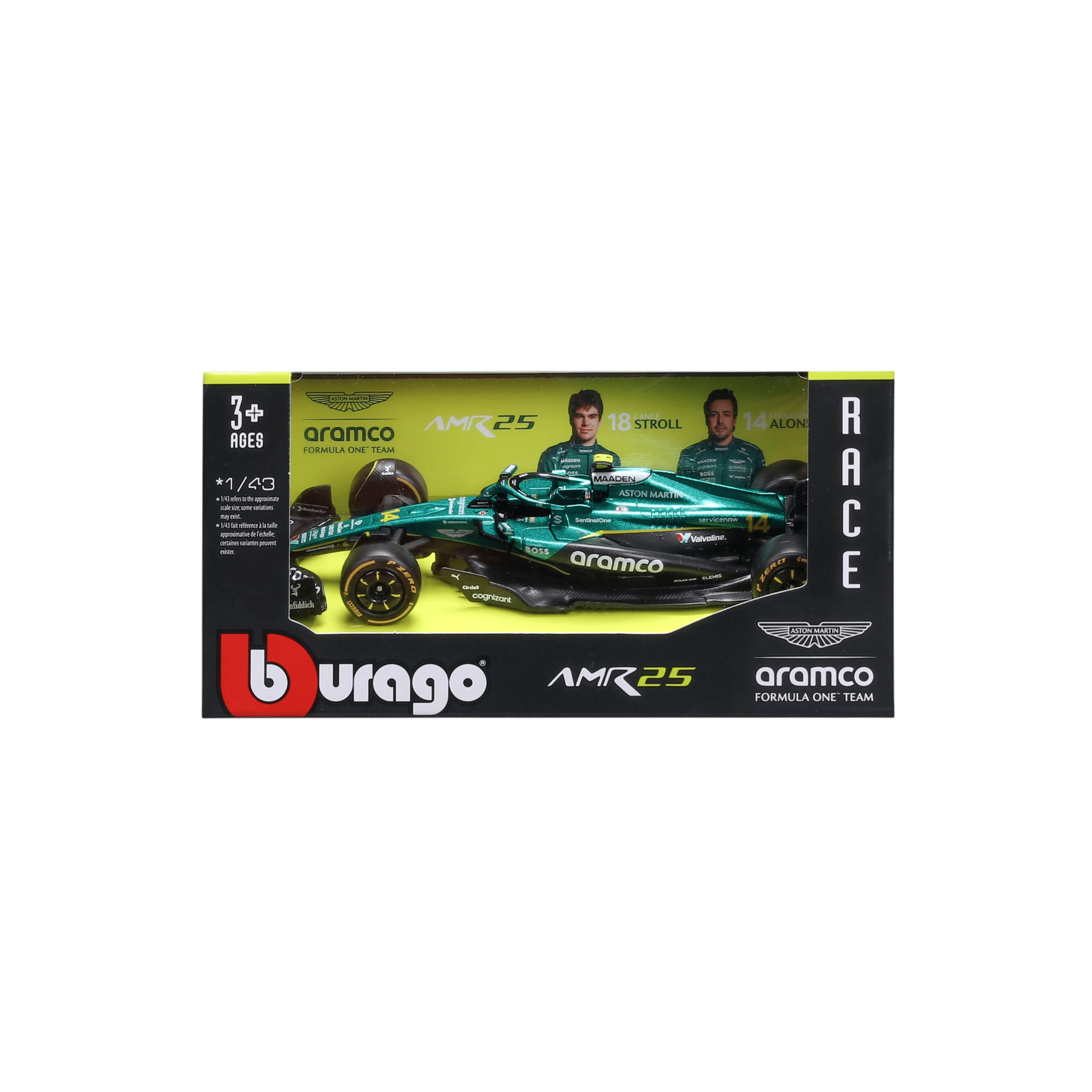 1:43 F1 2025 - Aston Martin AMR25 #14 Fernando Alonso in Window Box - Image 10