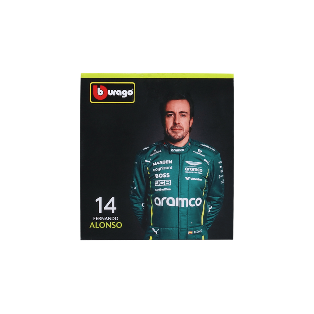 1:43 F1 2025 - Aston Martin AMR25 #14 Fernando Alonso in Window Box