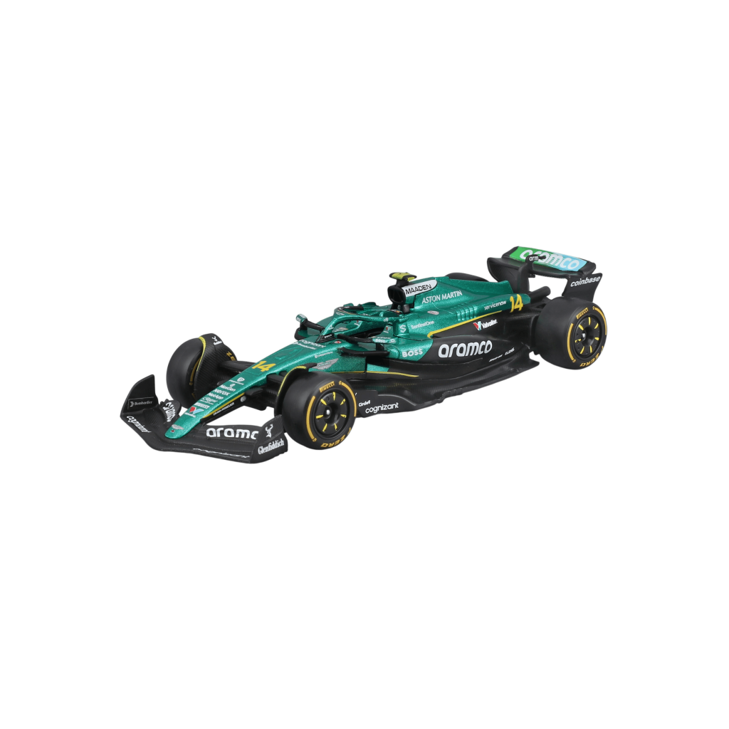 1:43 F1 2025 - Aston Martin AMR25 #14 Fernando Alonso in Window Box