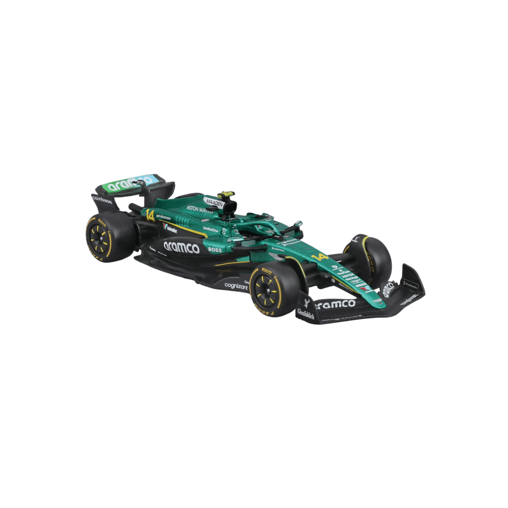 1:43 F1 2025 - Aston Martin AMR25 #14 Fernando Alonso in Window Box