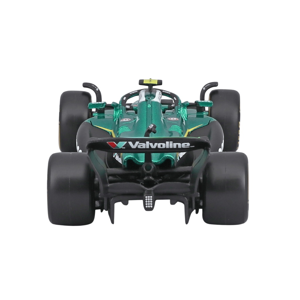 1:43 Aston Martin AMR25 #14 Fernando Alonso with helmet in Acrylic Box