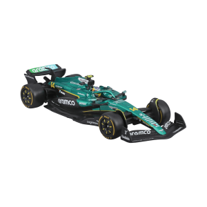 1:43 Aston Martin AMR25 #14 Fernando Alonso with helmet in Acrylic Box - Image 3