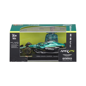 1:43 F1 2025 - Aston Martin AMR25 #18 Lance Stroll in Acrylic Box - Image 1