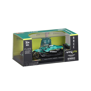 1:43 F1 2025 - Aston Martin AMR25 #18 Lance Stroll in Acrylic Box - Image 12