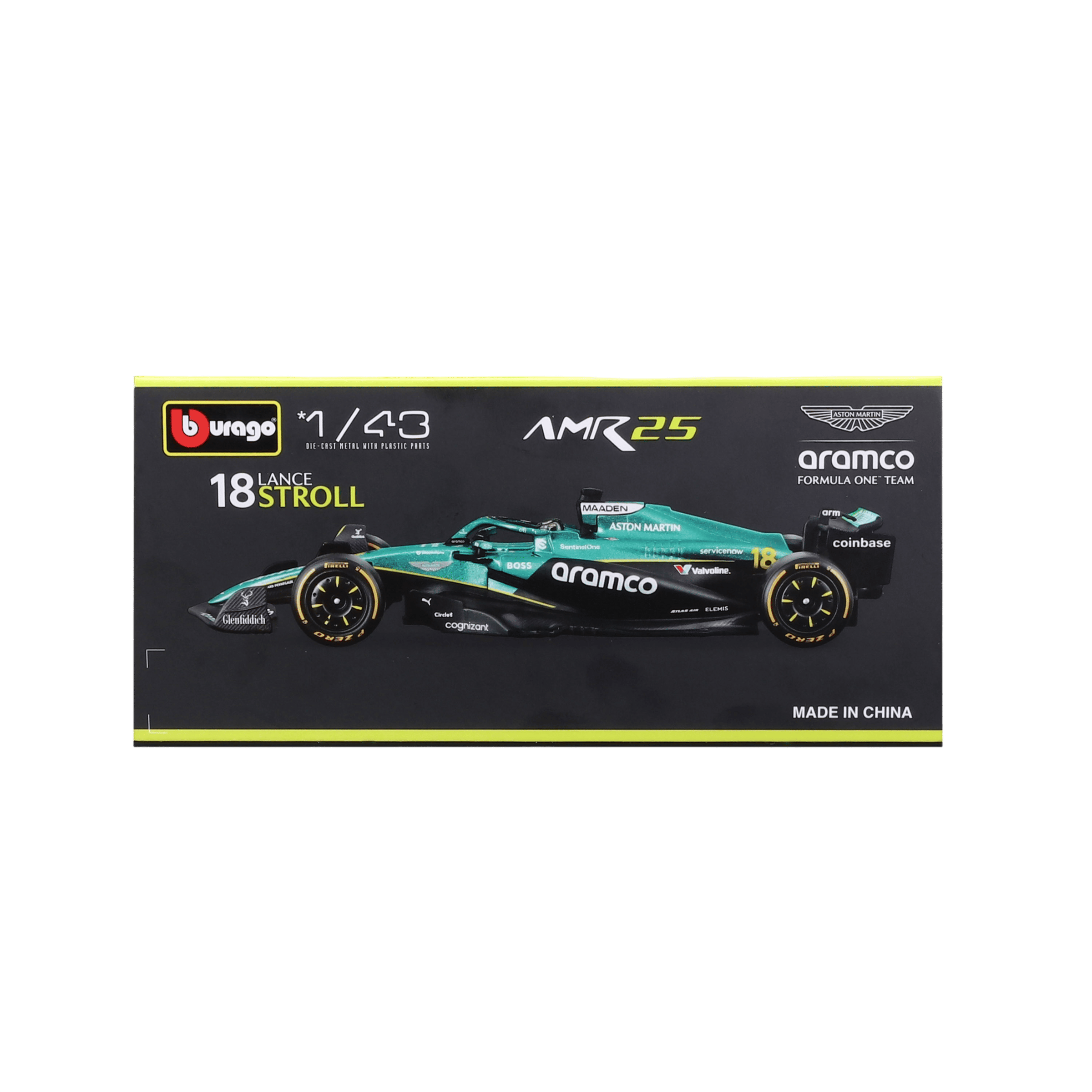 1:43 F1 2025 - Aston Martin AMR25 #18 Lance Stroll in Acrylic Box - Image 8