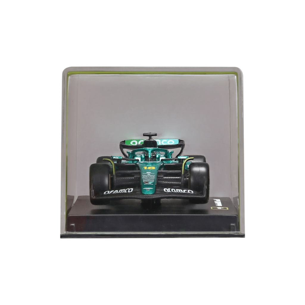 1:43 F1 2025 - Aston Martin AMR25 #18 Lance Stroll in Acrylic Box