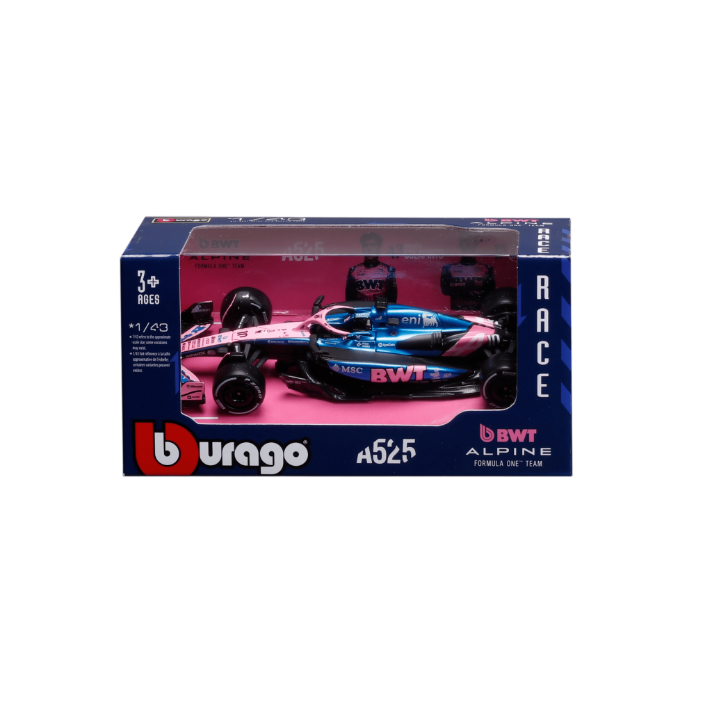 1:43 F1 2025 - Alpine A525 #10 Pierre Gasly in Window Box