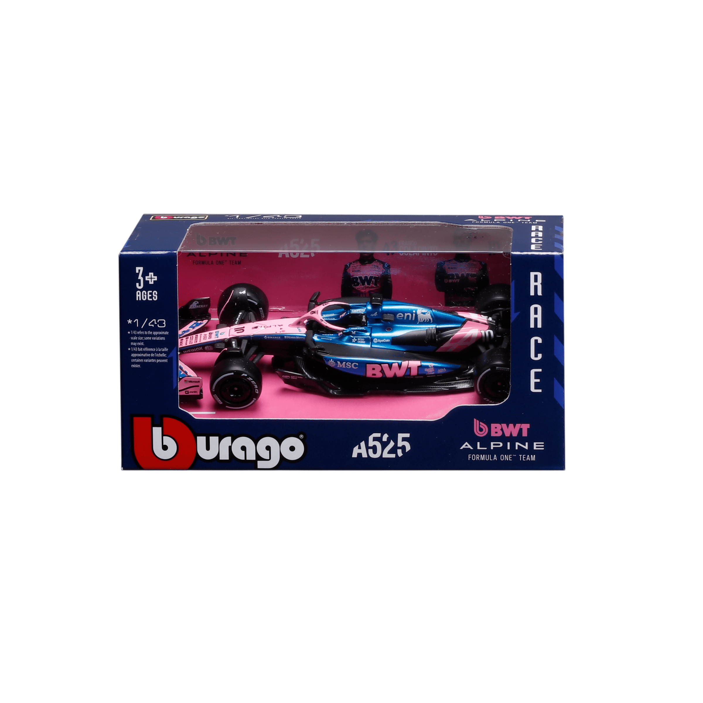 1:43 F1 2025 - Alpine A525 #10 Pierre Gasly in Window Box - Image 1