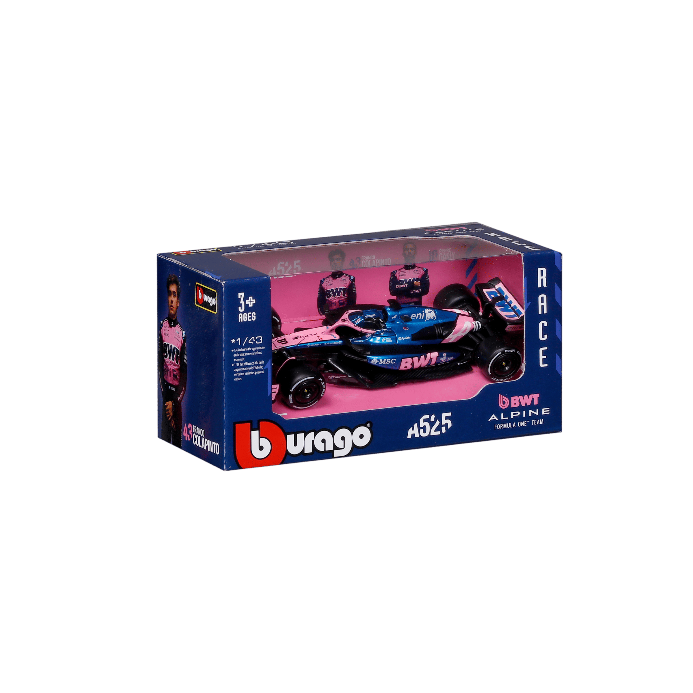 1:43 F1 2025 - Alpine A525 #10 Pierre Gasly in Window Box - Image 12