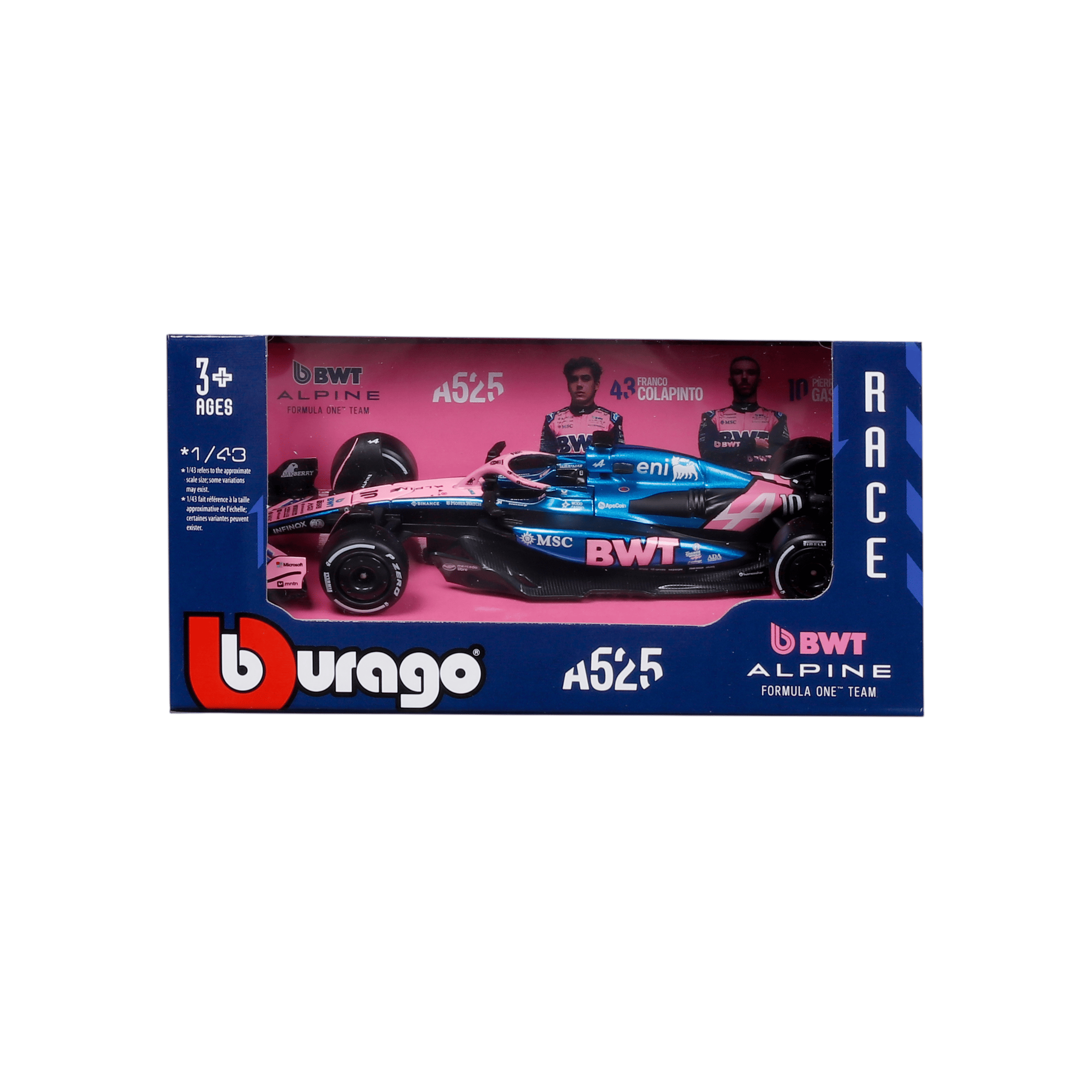 1:43 F1 2025 - Alpine A525 #10 Pierre Gasly in Window Box - Image 10
