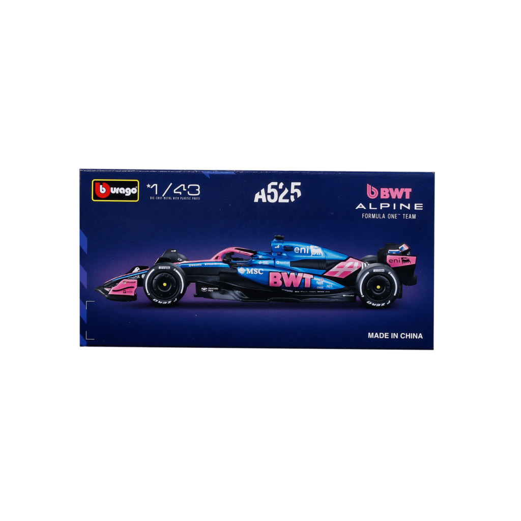 1:43 F1 2025 - Alpine A525 #10 Pierre Gasly in Window Box