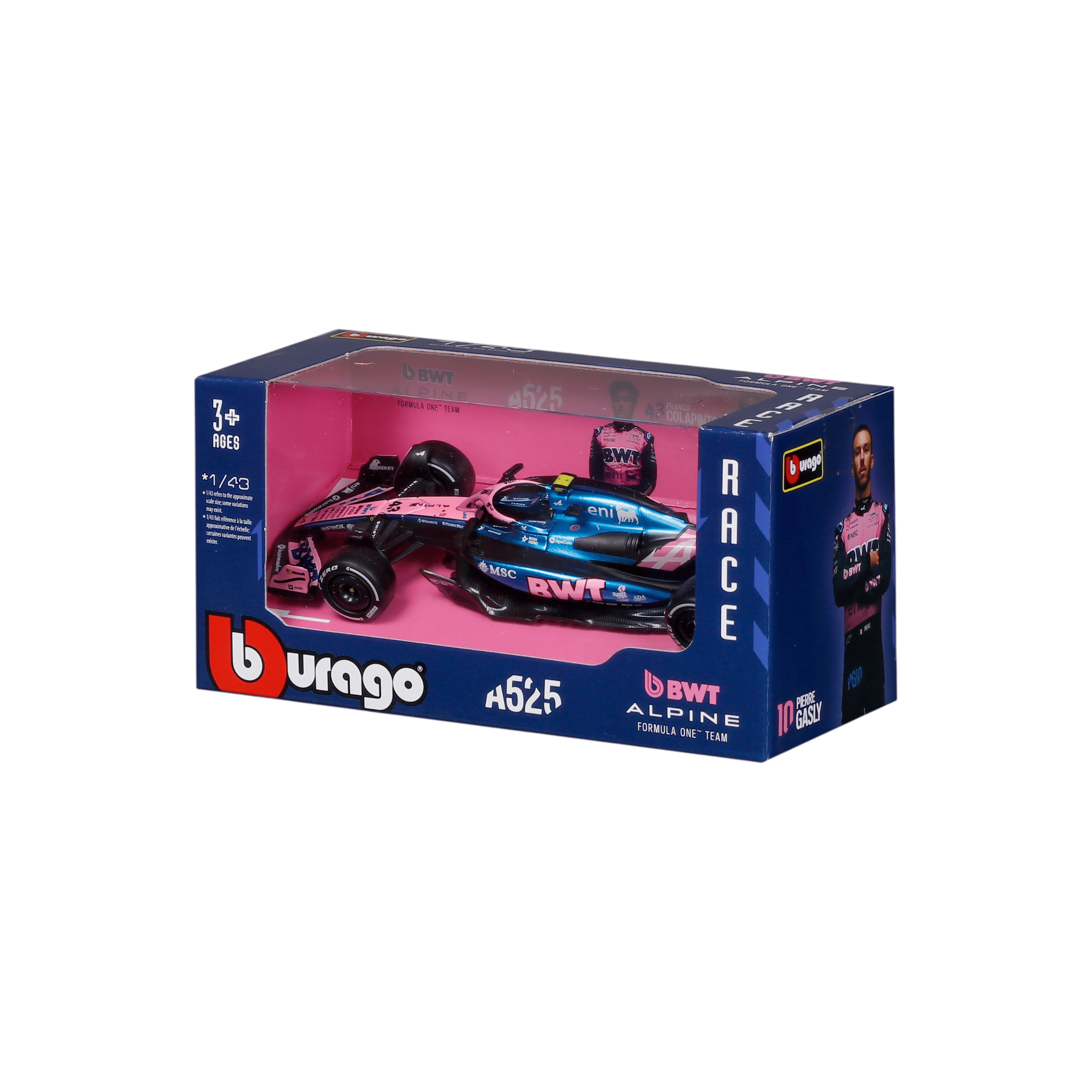 1:43 F1 2025 - Alpine A525 #43 Franco Colapinto in Window Box - Image 11