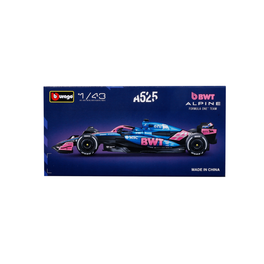 1:43 F1 2025 - Alpine A525 #43 Franco Colapinto in Window Box