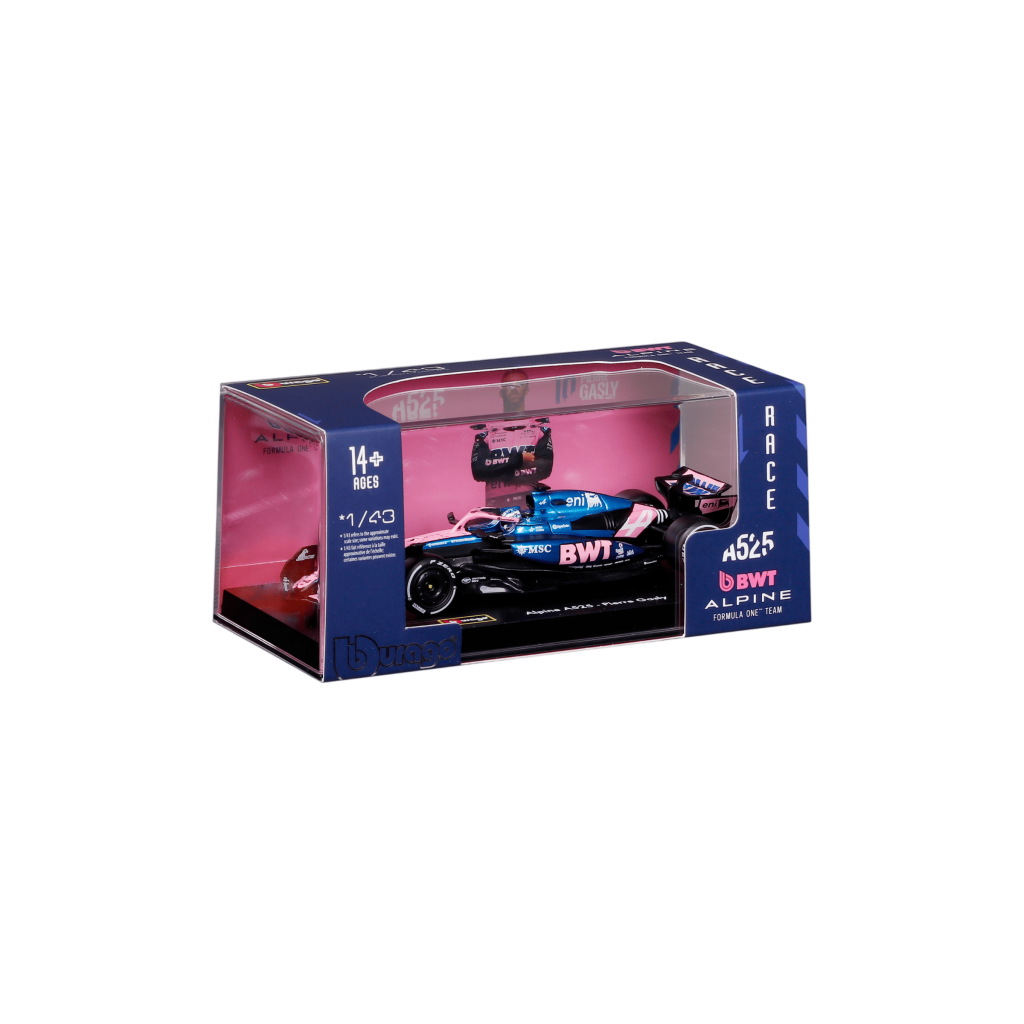 1:43 F1 2025 - Alpine A525 #10 Pierre Gasly in Acrylic Box