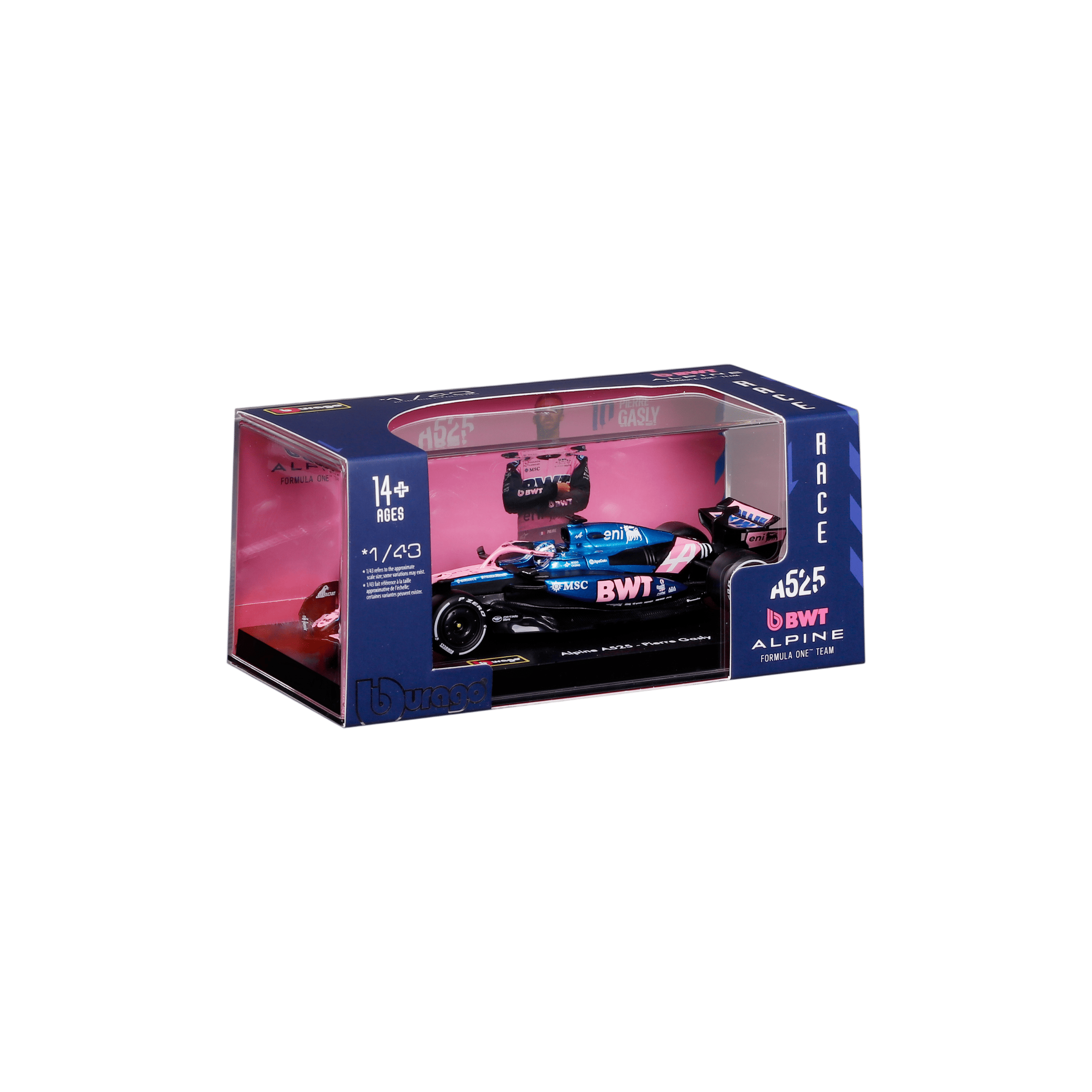 1:43 F1 2025 - Alpine A525 #10 Pierre Gasly in Acrylic Box - Image 14