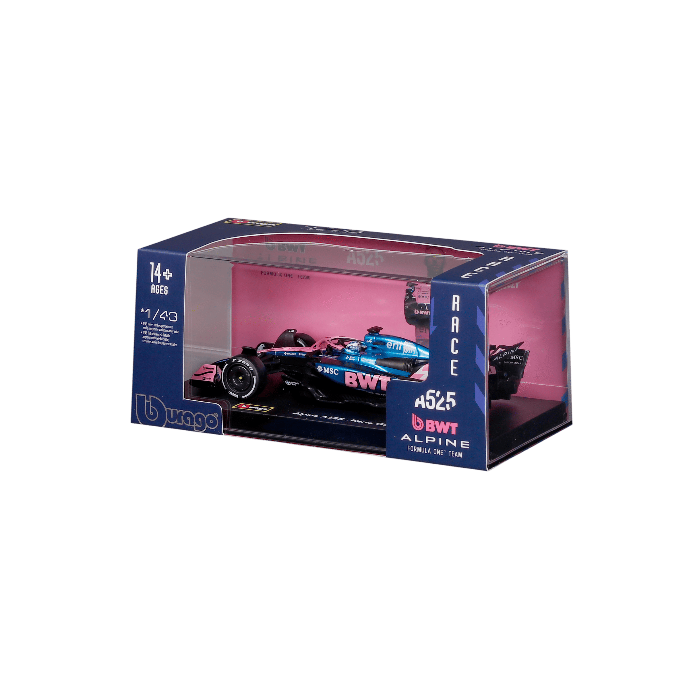1:43 F1 2025 - Alpine A525 #10 Pierre Gasly in Acrylic Box - Image 13