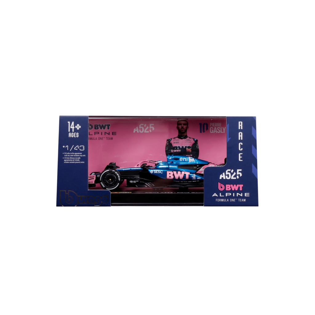 1:43 F1 2025 - Alpine A525 #10 Pierre Gasly in Acrylic Box