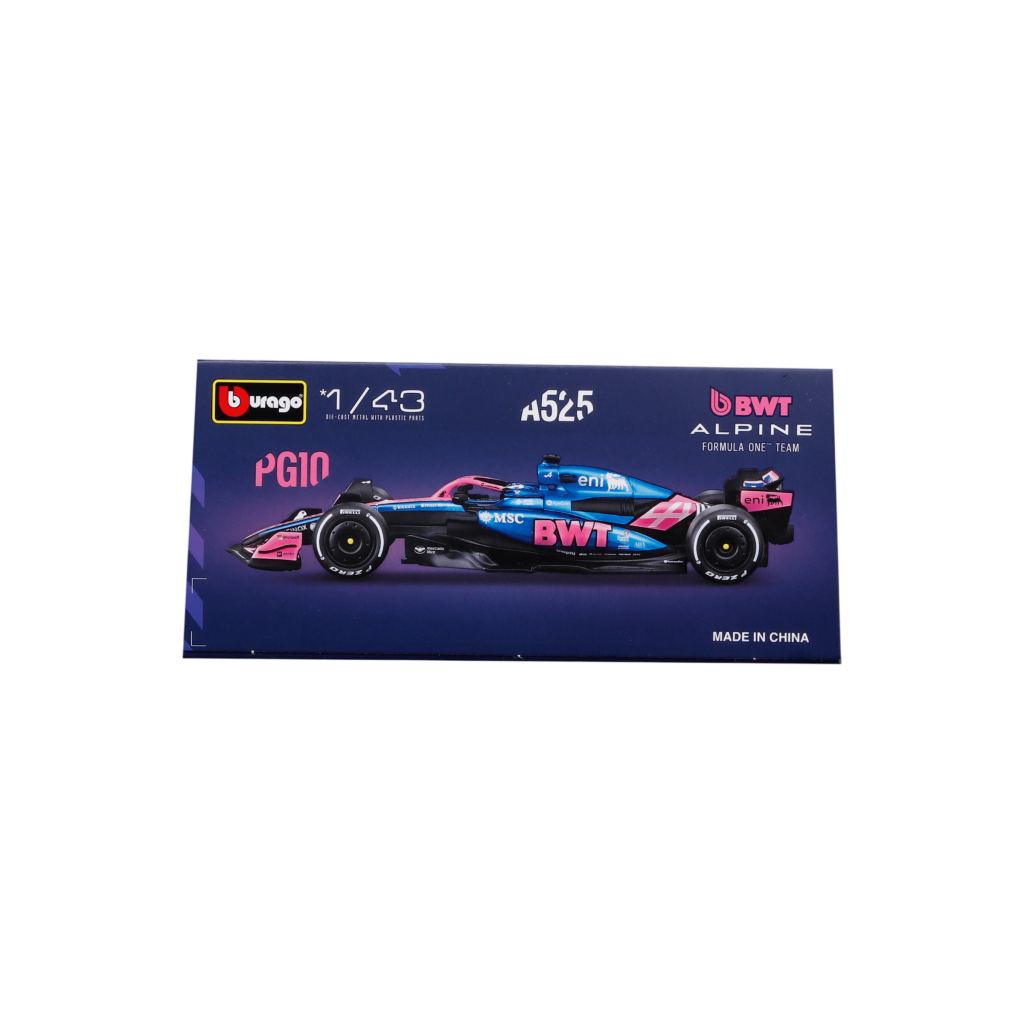 1:43 F1 2025 - Alpine A525 #10 Pierre Gasly in Acrylic Box