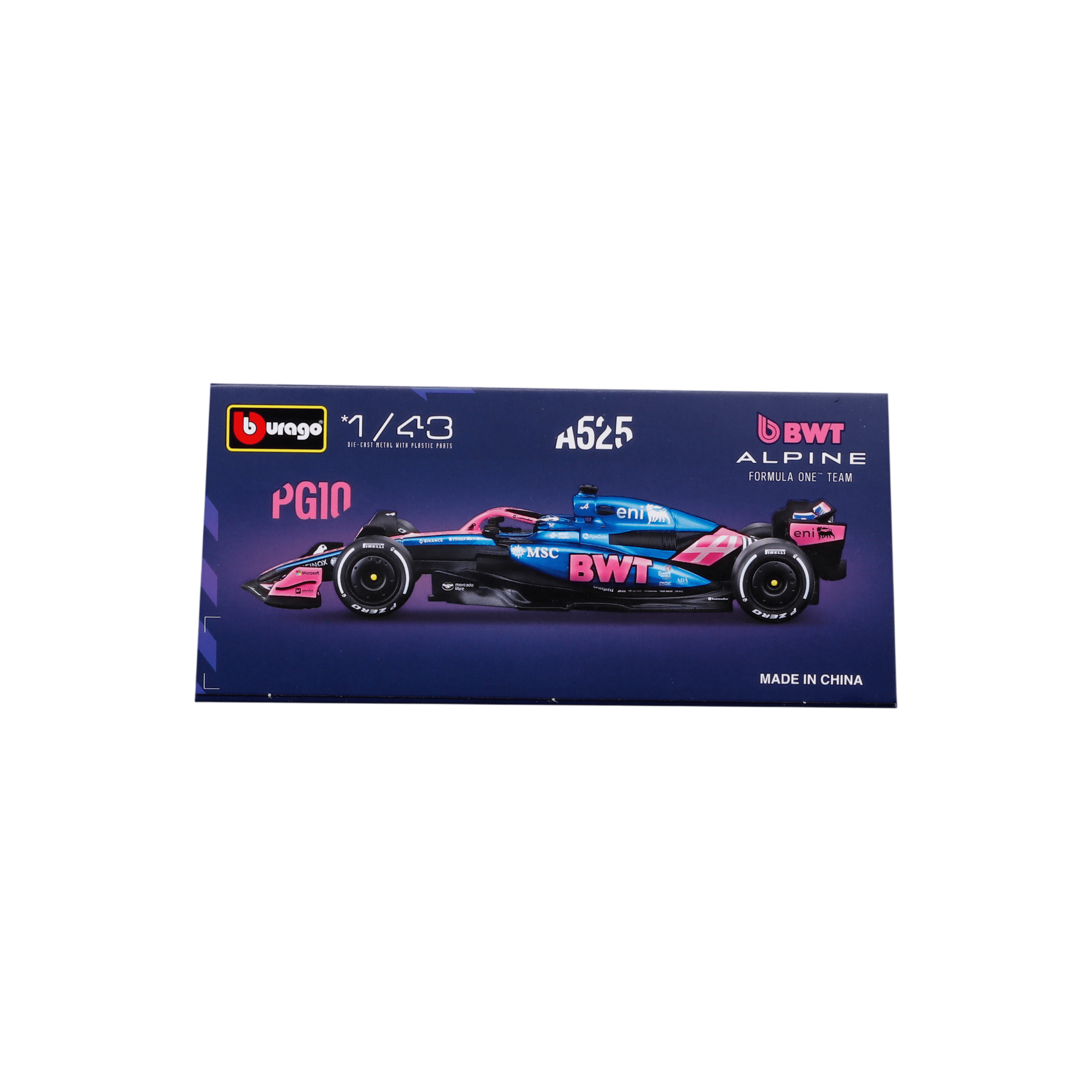 1:43 F1 2025 - Alpine A525 #10 Pierre Gasly in Acrylic Box - Image 10
