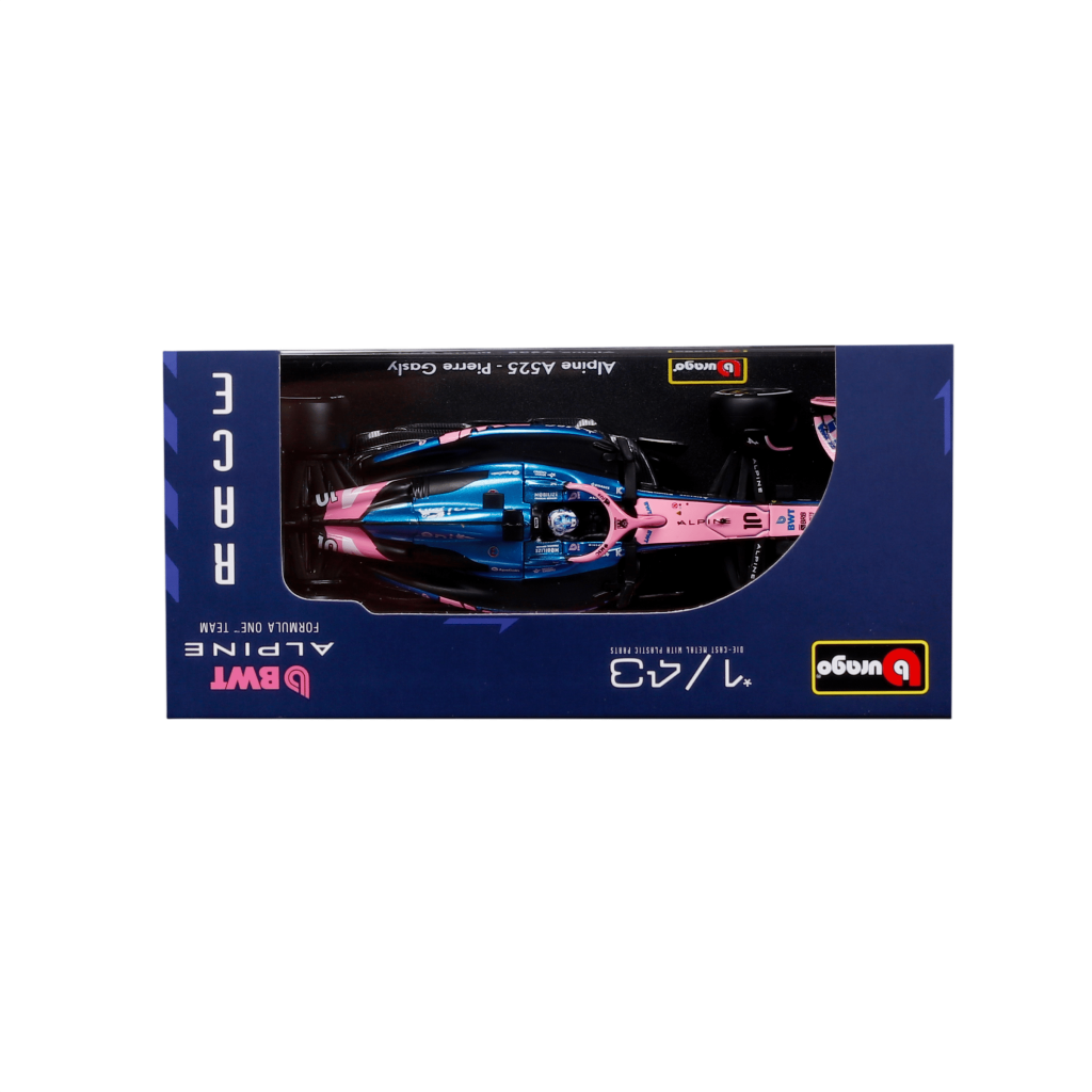 1:43 F1 2025 - Alpine A525 #10 Pierre Gasly in Acrylic Box