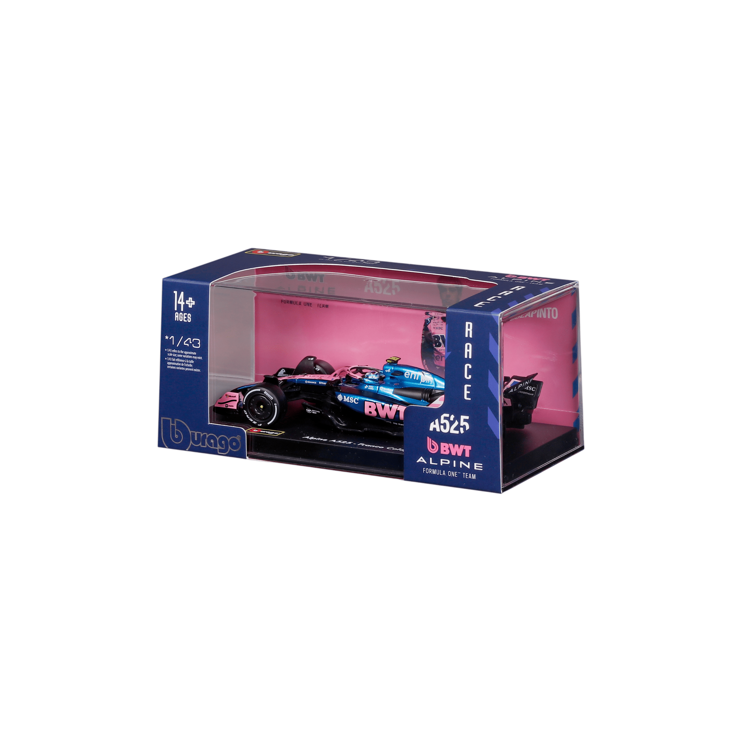 1:43 F1 2025 - Alpine A525 #43 Franco Colapinto in Acrylic Box - Image 13