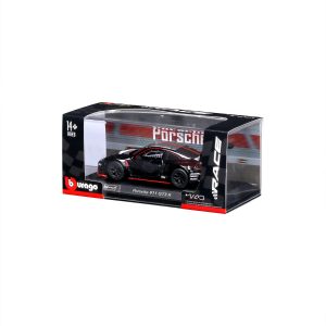 1:43 Bburago - Porsche 911 GT3 R Black-Silver in Acrylic Box - Image 12