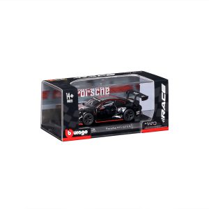 1:43 Bburago - Porsche 911 GT3 R Black-Silver in Acrylic Box - Image 14
