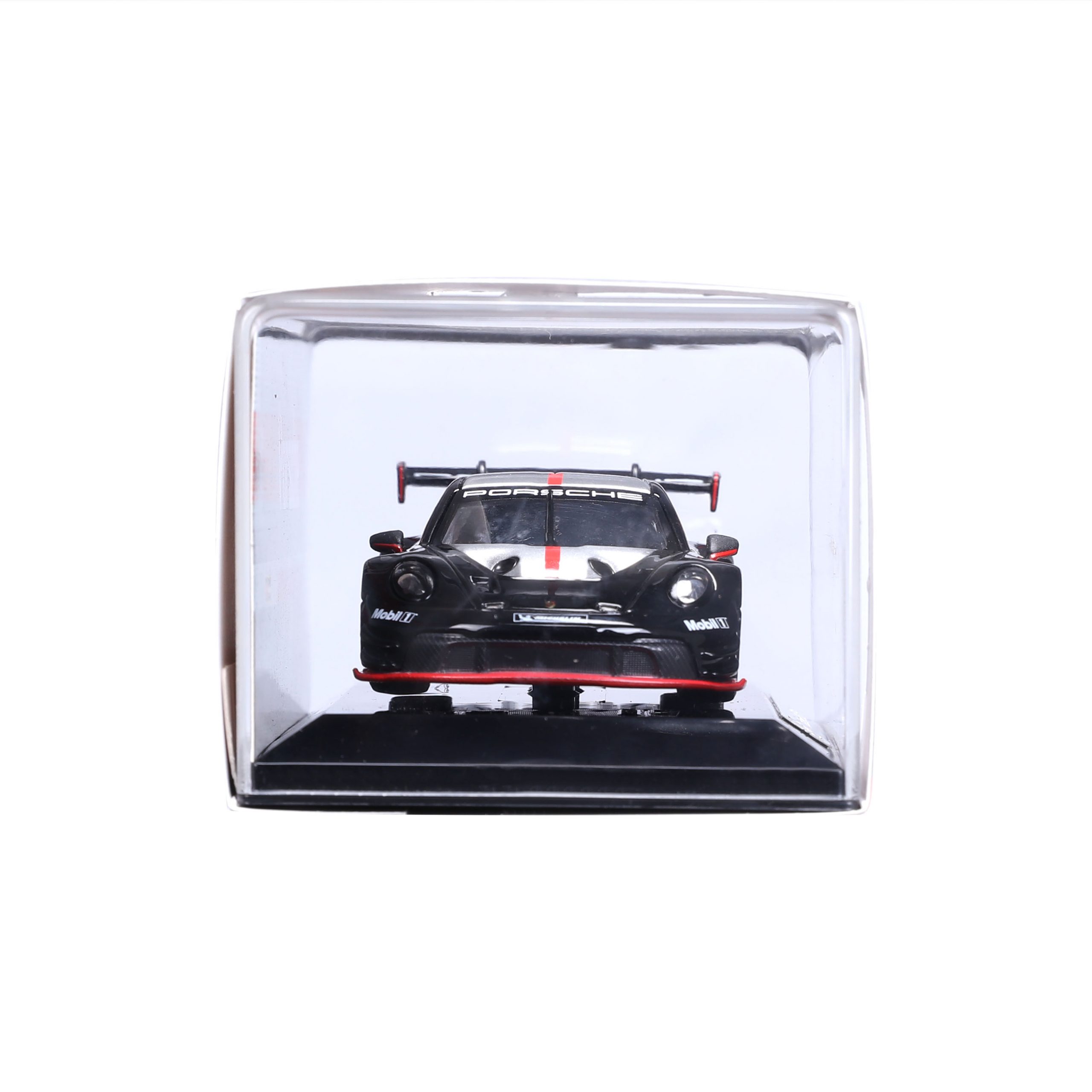 1:43 Bburago - Porsche 911 GT3 R Black-Silver in Acrylic Box - Image 7