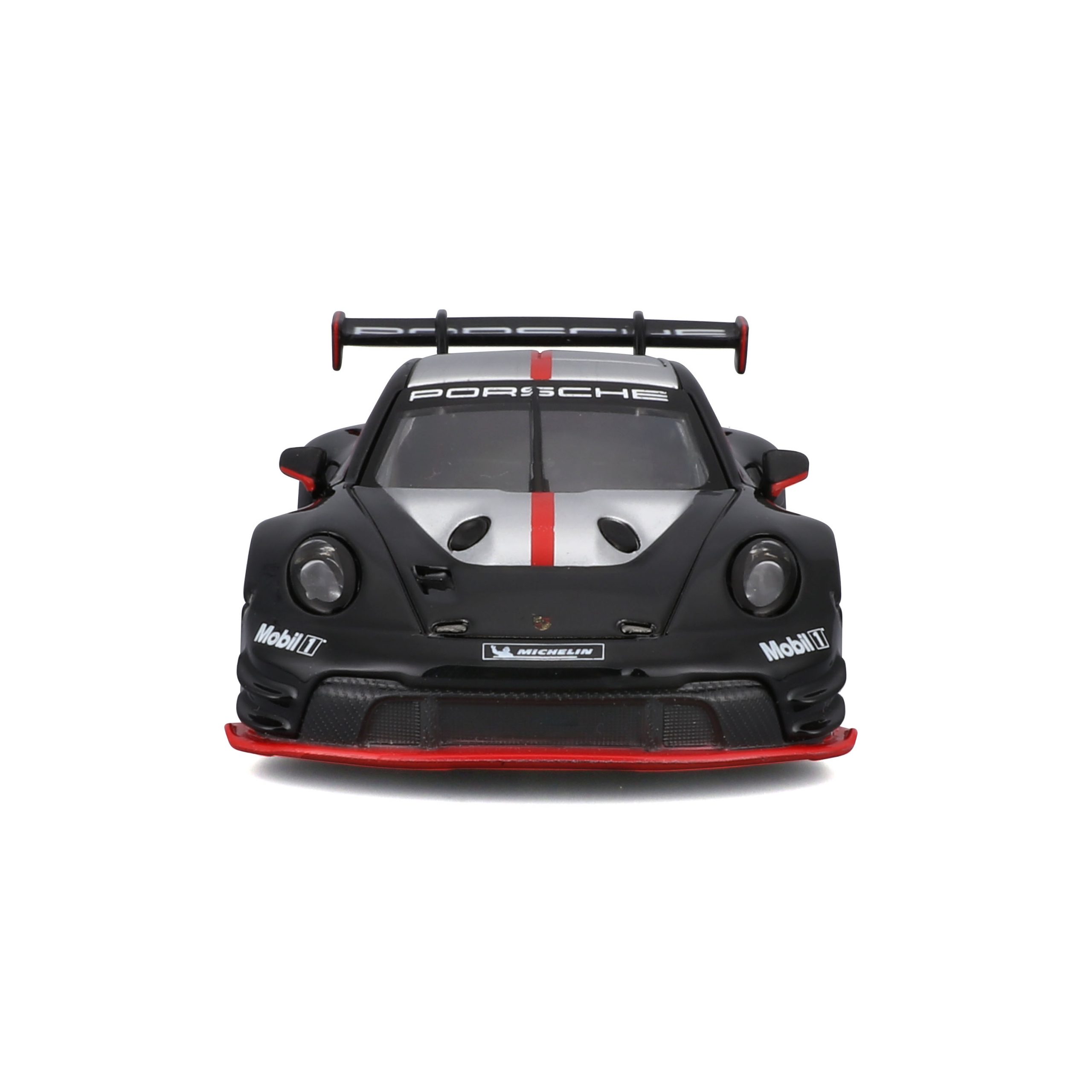 1:43 Bburago - Porsche 911 GT3 R Black-Silver in Acrylic Box - Image 8