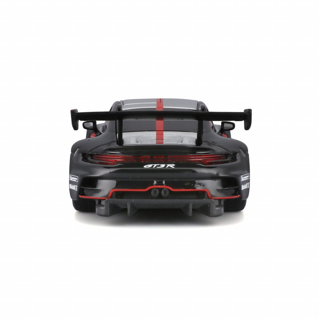 1:43 Bburago - Porsche 911 GT3 R Black-Silver in Acrylic Box