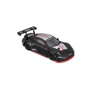 1:43 Bburago - Porsche 911 GT3 R Black-Silver in Acrylic Box - Image 1