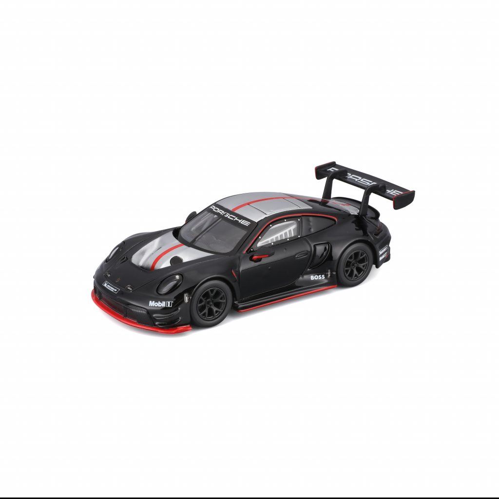 1:43 Bburago - Porsche 911 GT3 R Black-Silver in Acrylic Box