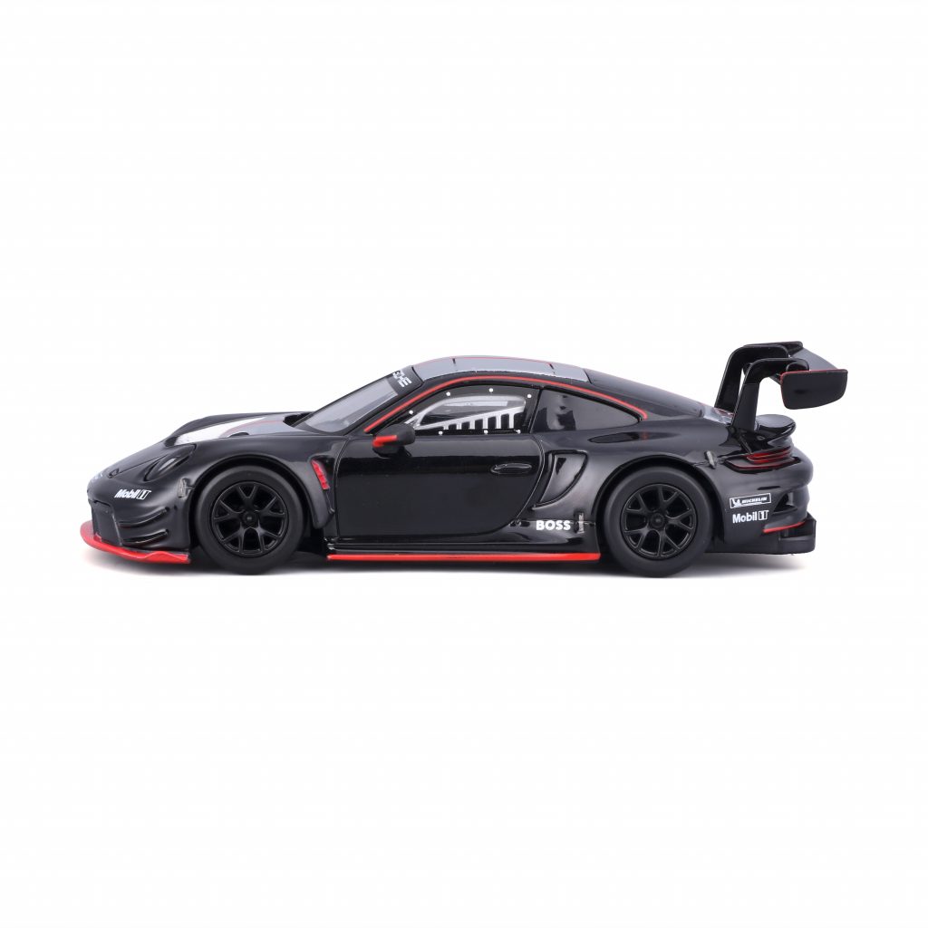 1:43 Bburago - Porsche 911 GT3 R Black-Silver in Acrylic Box